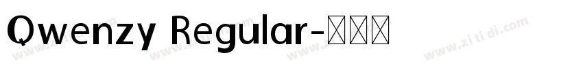 Qwenzy Regular字体转换